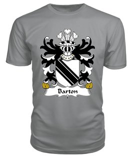 ScotsTee Barton (Lords of Barton, Flint) Coat Of Arms Family Crest Welsh Armorial T Shirt