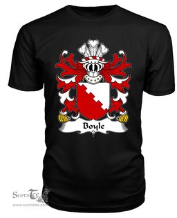 ScotsTee Boyle (Herefordshire, m. Hywel Gwyn) Coat Of Arms Family Crest Welsh Armorial T Shirt