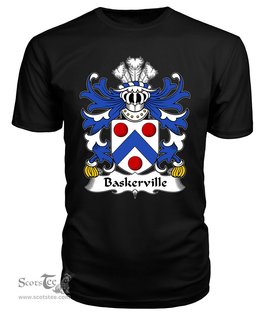 ScotsTee Baskerville (of Eardisley, Herefordshire) Coat Of Arms Family Crest Welsh Armorial T Shirt