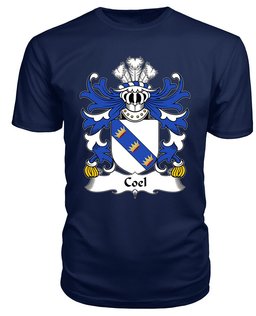 ScotsTee Coel (or Coilus, self declared King of Britain) Coat Of Arms Family Crest Welsh Armorial T Shirt