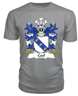 ScotsTee Coel (or Coilus, self declared King of Britain) Coat Of Arms Family Crest Welsh Armorial T Shirt