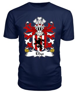 ScotsTee Ellys (of Denbighshire) Coat Of Arms Family Crest Welsh Armorial T Shirt