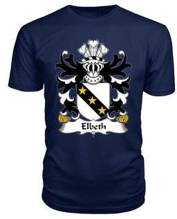 ScotsTee Elbeth (William, Lord of, or d_Elboeuf) Coat Of Arms Family Crest Welsh Armorial T Shirt
