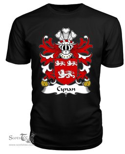ScotsTee Cynan (AB IAGO) Coat Of Arms Family Crest Welsh Armorial T Shirt
