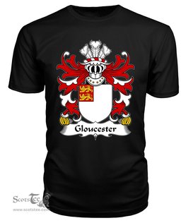 ScotsTee Gloucester (mother was heiress to Fitzhamon) Coat Of Arms Family Crest Welsh Armorial T Shirt