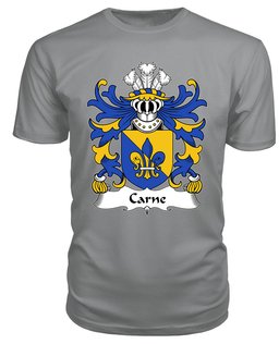 ScotsTee Carne (of Nash and Ewenni, Glamorgan) Coat Of Arms Family Crest Welsh Armorial T Shirt
