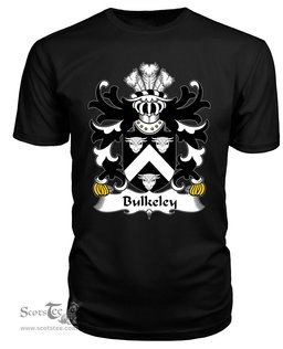 ScotsTee Bulkeley (of Anglesey) Coat Of Arms Family Crest Welsh Armorial T Shirt
