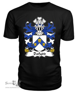 ScotsTee Dafydd (AP CARADOG) Coat Of Arms Family Crest Welsh Armorial T Shirt