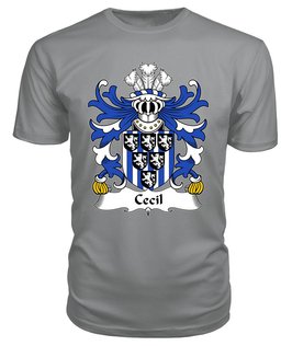 ScotsTee Cecil (of Skenfrith, Monmouthshire) Coat Of Arms Family Crest Welsh Armorial T Shirt