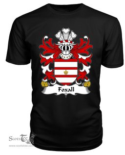 ScotsTee Foxall (of Foxall, Denbighshire) Coat Of Arms Family Crest Welsh Armorial T Shirt
