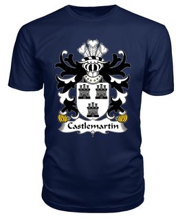 ScotsTee Castlemartin (alias Grace, Pembrokeshire) Coat Of Arms Family Crest Welsh Armorial T Shirt