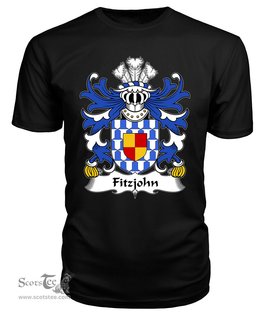 ScotsTee Fitzjohn Coat Of Arms Family Crest Welsh Armorial T Shirt
