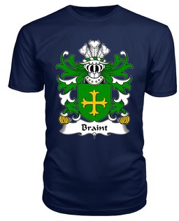 ScotsTee Braint (HIR, of Denbighshire) Coat Of Arms Family Crest Welsh Armorial T Shirt