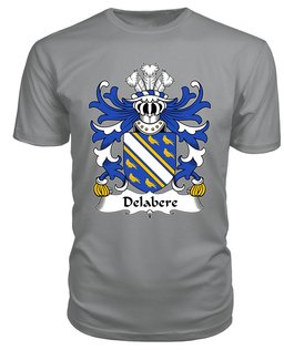 ScotsTee Delabere (of Kinnersley and Tibberton, Herefordshire) Coat Of Arms Family Crest Welsh Armorial T Shirt