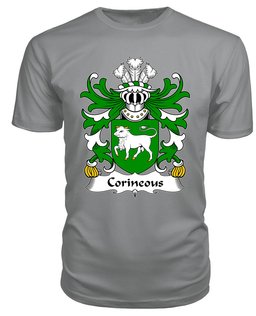 ScotsTee Corineous (Duke of Cornwall, Companion of Brutus) Coat Of Arms Family Crest Welsh Armorial T Shirt