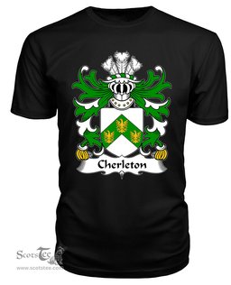 ScotsTee Cherleton (or Charlton-Lords of Powys) Coat Of Arms Family Crest Welsh Armorial T Shirt