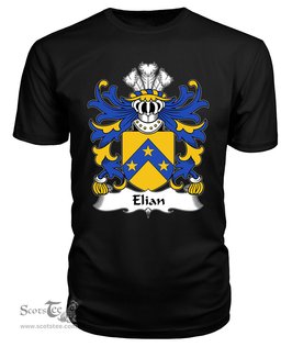 ScotsTee Elian (GEIMIAD, Saint) Coat Of Arms Family Crest Welsh Armorial T Shirt