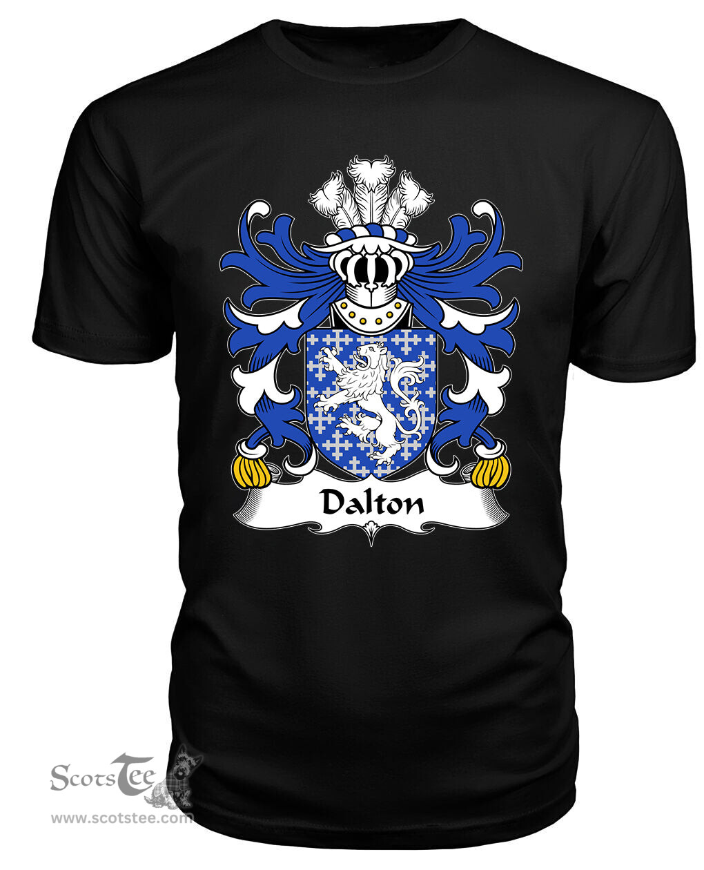 ScotsTee Dalton (Sir Richard of Althorp, through marriage) Coat Of Arms Family Crest Welsh Armorial T Shirt