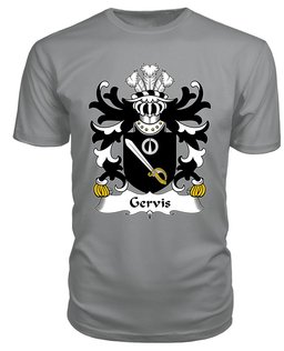 ScotsTee Gervis (of Ruthin, Denbighshire) Coat Of Arms Family Crest Welsh Armorial T Shirt