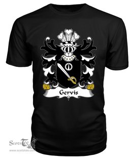 ScotsTee Gervis (of Ruthin, Denbighshire) Coat Of Arms Family Crest Welsh Armorial T Shirt
