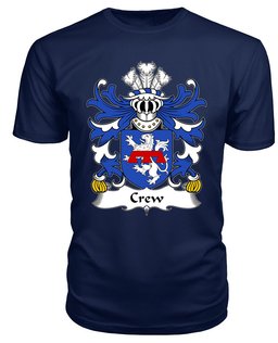 ScotsTee Crew (of Holt, Denbighshire) Coat Of Arms Family Crest Welsh Armorial T Shirt