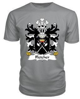 ScotsTee Fletcher (of Denbighshire) Coat Of Arms Family Crest Welsh Armorial T Shirt