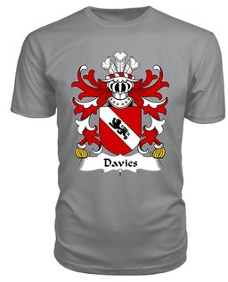 ScotsTee Davies (Robert of Gwysanau, Flint) Coat Of Arms Family Crest Welsh Armorial T Shirt