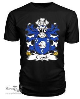 ScotsTee Clough (of Denbighshire) Coat Of Arms Family Crest Welsh Armorial T Shirt