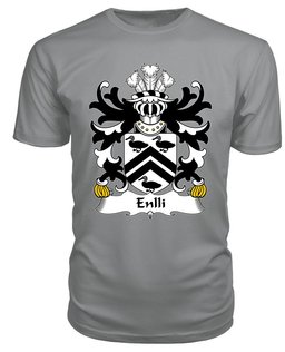 ScotsTee Enlli (of Lleyn) Coat Of Arms Family Crest Welsh Armorial T Shirt