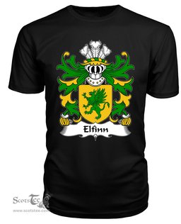 ScotsTee Elfinn (AP GWYDDNO) Coat Of Arms Family Crest Welsh Armorial T Shirt
