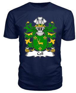 ScotsTee Coll (of Pembrokeshire) Coat Of Arms Family Crest Welsh Armorial T Shirt