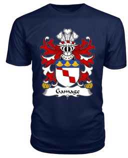 ScotsTee Gamage (lords of Llanfihangel, Monmouthshire) Coat Of Arms Family Crest Welsh Armorial T Shirt