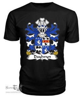 ScotsTee Daylwyn (or Bushe) Coat Of Arms Family Crest Welsh Armorial T Shirt