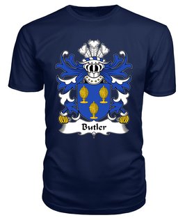 ScotsTee Butler (or le Boteler, of Glamorgan) Coat Of Arms Family Crest Welsh Armorial T Shirt