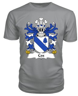 ScotsTee Cox (of Norton, Monmouthshire) Coat Of Arms Family Crest Welsh Armorial T Shirt