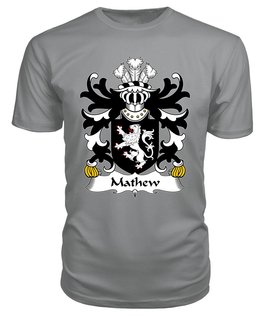 ScotsTee Mathew (of Llandaff, Glamorganshire) Coat Of Arms Family Crest Welsh Armorial T Shirt