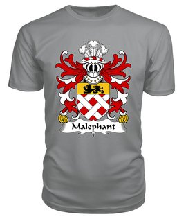 ScotsTee Malephant (of Upton, Pembrokeshire) Coat Of Arms Family Crest Welsh Armorial T Shirt