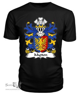 ScotsTee Mytton (lords of Mawddwy) Coat Of Arms Family Crest Welsh Armorial T Shirt