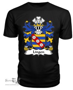 ScotsTee Lingen (of Lingen, Herefordshire) Coat Of Arms Family Crest Welsh Armorial T Shirt