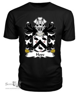 ScotsTee Hope (of Broughton, Flint) Coat Of Arms Family Crest Welsh Armorial T Shirt