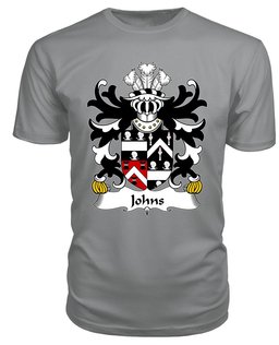 ScotsTee Johns (Sir Hugh, of Swansea) Coat Of Arms Family Crest Welsh Armorial T Shirt