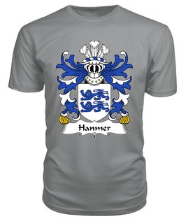 ScotsTee Hanmer (of Hanmer, Flint) Coat Of Arms Family Crest Welsh Armorial T Shirt
