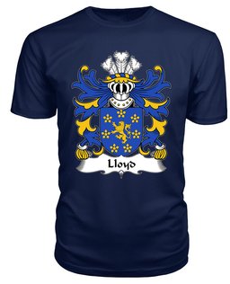 ScotsTee Lloyd (of Abergavenny, Monmouthshire) Coat Of Arms Family Crest Welsh Armorial T Shirt