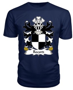 ScotsTee Record (of Tenby, Pembrokeshire) Coat Of Arms Family Crest Welsh Armorial T Shirt