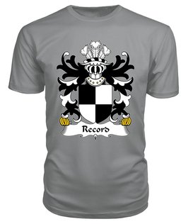 ScotsTee Record (of Tenby, Pembrokeshire) Coat Of Arms Family Crest Welsh Armorial T Shirt