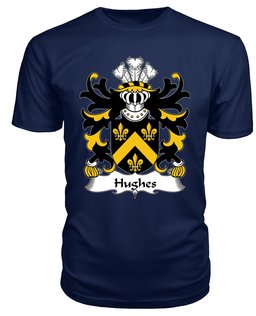 ScotsTee Hughes (of Breconshire) Coat Of Arms Family Crest Welsh Armorial T Shirt