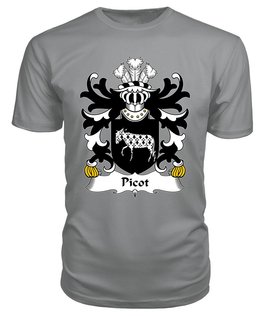 ScotsTee Picot (or Pigot, lord of Klynn, Pembrokeshire) Coat Of Arms Family Crest Welsh Armorial T Shirt