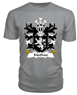 ScotsTee Mathau (AB IEUAN AP GRUFFUDD GETHIN) Coat Of Arms Family Crest Welsh Armorial T Shirt