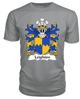 ScotsTee Leighton (of Leighton, Shropshire) Coat Of Arms Family Crest Welsh Armorial T Shirt