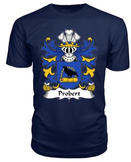 ScotsTee Probert (of Pant-glas, Tryleg, Monmouthshire) Coat Of Arms Family Crest Welsh Armorial T Shirt